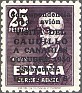 Spain 1950 Visita Del Caudillo A Canarias 25 Pesetas Green Edifil 1083. Spain 1950 Edifil 1083 Falla. Uploaded by susofe